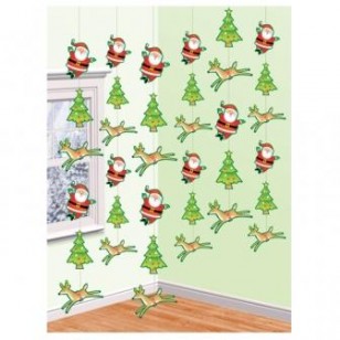 Santa Christmas String Decoration